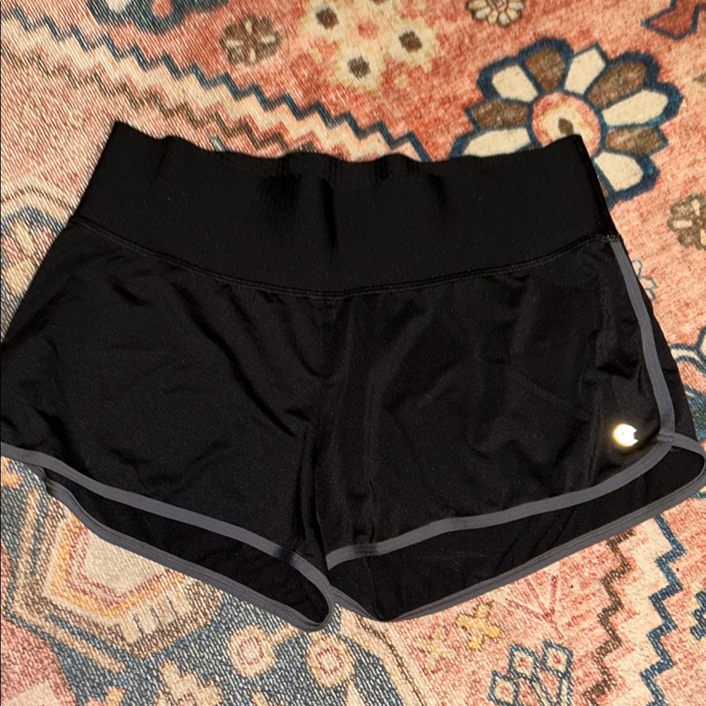 Champion Black Athletic Shorts Lightweight Design